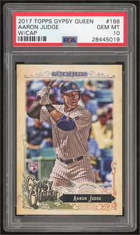 2017 Topps Gypsy Queen #168 Aaron Judge RC w/cap PSA 10 GEM MINT