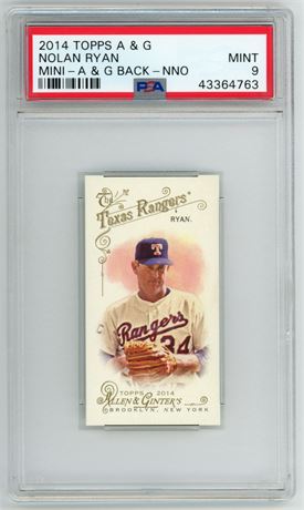 2014 Topps Allen & Ginter Nolan Ryan Mini Allen & Ginter Back 14/25 PSA 9 MINT