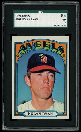 1972 Topps #595 Nolan Ryan SGC 7