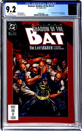 Batman: Shadow of the Bat #1 (1992) CGC 9.2 1st Appearance of Jeremiah Arkham