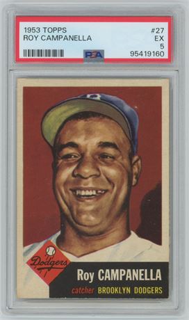 1953 Topps #27 Roy Campanella PSA 5 EX