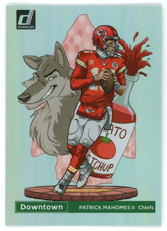 2023 Panini Donruss Patrick Mahomes Downtown SSP Case Hit