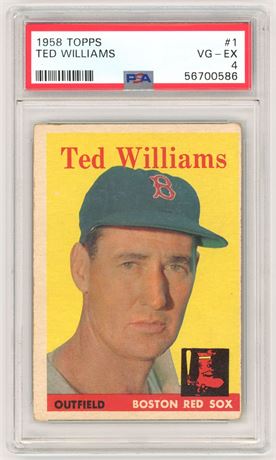 1958 Topps #1 Ted Williams PSA 4 VGEX