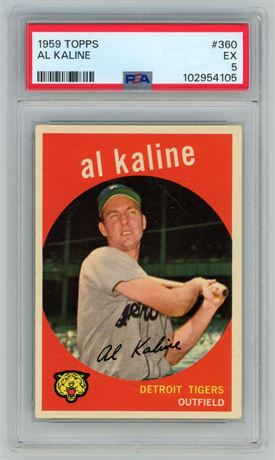 1959 Topps #360 Al Kaline PSA 5 EX