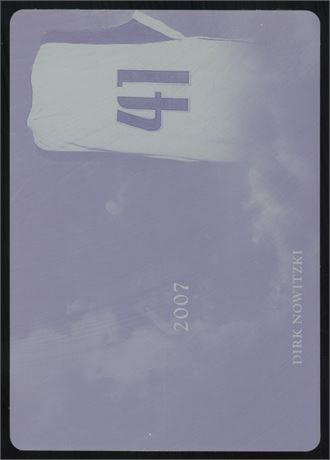 2020 Leaf In the Game Used Magenta Plate A Year to Remember Dirk Nowitzki 1/1