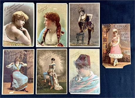 1880s Old Judge/Climax Oversized Tobacco Card Lot (7) Low Grade