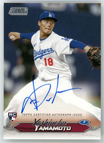2024 Stadium Club Yoshinobu Yamamoto RC Autograph