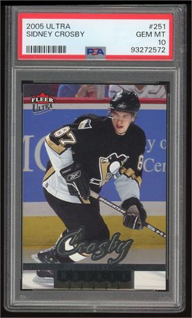 2005 Ultra #251 Sidney Crosby RC PSA 10 GEM MINT