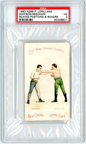 1893 N266 P Lorillard Dawson/Needham Boxing Positions & Boxers PSA 3 VG
