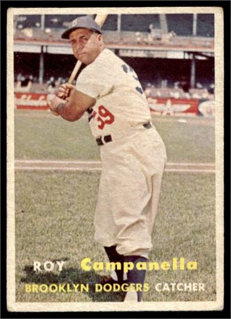 1957 Topps #210 Roy Campanella VG (Small Wrinkle Bottom Right)
