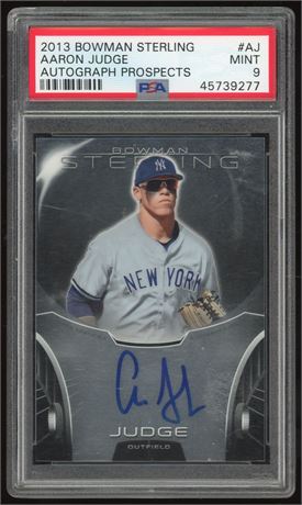 2013 Bowman Sterling Aaron Judge Autograph RC Prospects PSA 9 MINT