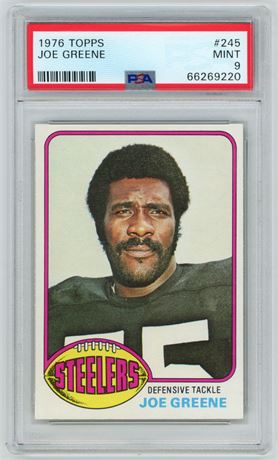 1976 Topps #245 Joe Greene PSA 9 MINT
