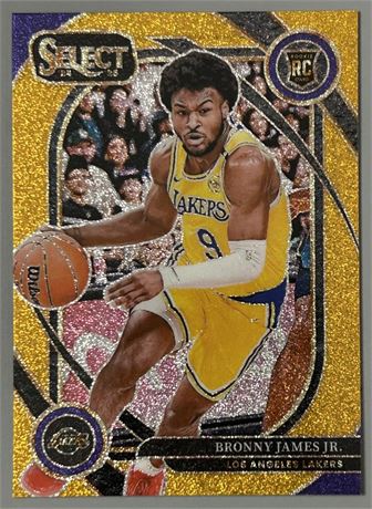 2024 Select #290 Bronny James Jr RC Courtside Gold Glitter Prizm SSP