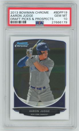 2013 Bowman Chrome Draft Picks & Prospects #BDPP19 Aaron Judge PSA 10 GEM MINT