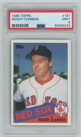 1985 Topps #181 Roger Clemens RC PSA 9 MINT