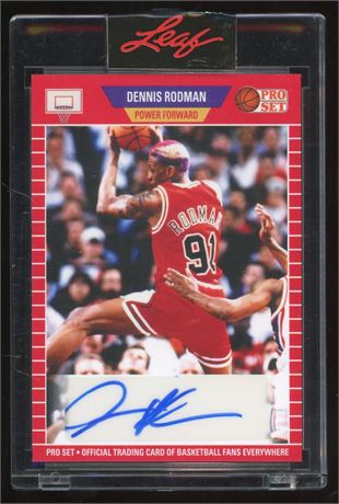 2021 Leaf Pro Set Dennis Rodman Encased Auto