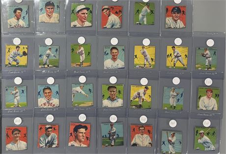 1934 Goudey TRIMMED Lot (27) w/ 9 HOF