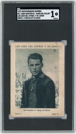 1923 Huecograbado Mumbru #11 Jose Samitier El "Mago Del Balon" SGC 1