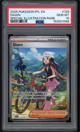 2025 Pokemon PFL EN #129 Dawn Special Illustration Rare PSA 10