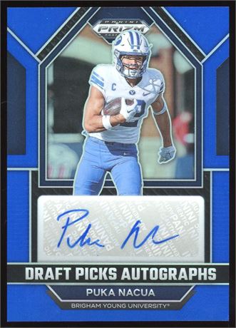 2023 Prizm Draft Picks Autos Blue Prizm Puka Nacua 149/149