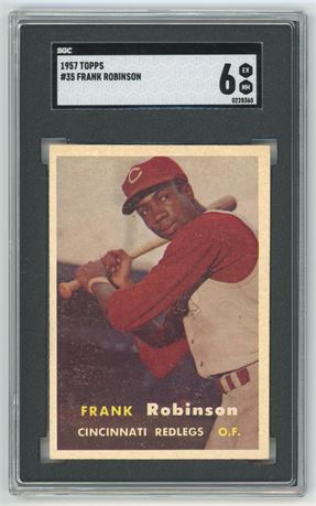 1957 Topps #35 Frank Robinson RC SGC 6 EXMT