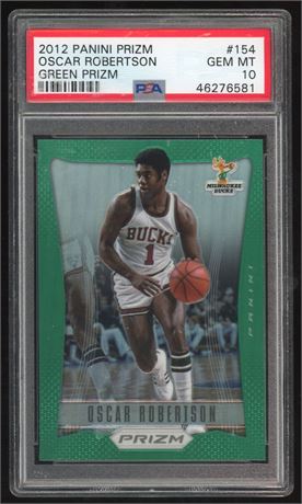 2012 Panini Prizm #154 Oscar Robertson Green Prizm PSA 10 GEM MINT