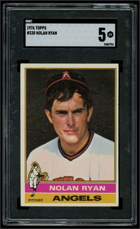 1976 Topps #330 Nolan Ryan SGC 5