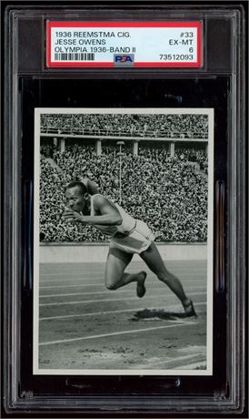 1936 Reemstma #33 Jesse Owens Olympia 1936-Band II PSA 6 EXMT