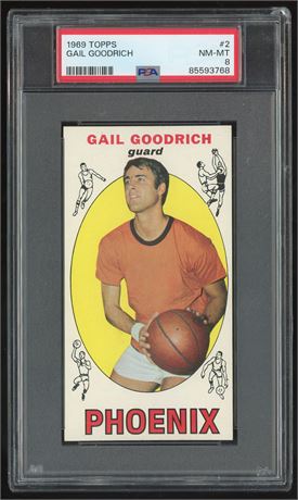 1969 Topps #2 Gail Goodrich PSA 8 NMMT