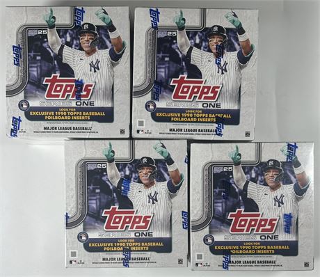2025 Topps Series 1 Baseball Mega Box Factory-Sealed Lot (4)