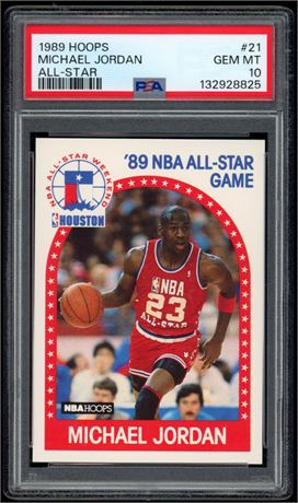 1989 Hoops #21 Michael Jordan All-Star PSA 10
