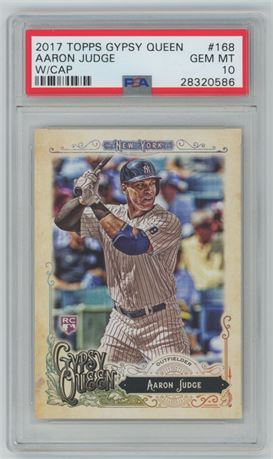 2017 Topps Gypsy Queen #168 Aaron Judge RC w/Cap PSA 10 GEM MINT