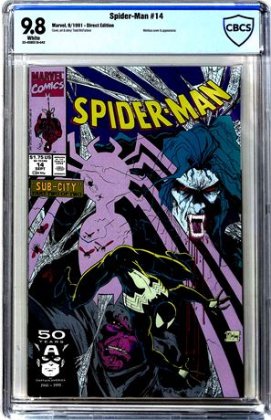 Spider-Man #14 CBCS 9.8 (1991) Morbius Cover & Appearance