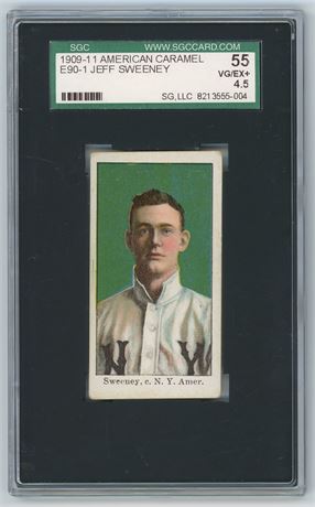 1909-11 E90-1 American Caramel Jeff Sweeney SGC 4.5 VGEX+