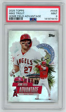 2025 Topps Mike Trout Home Field Advantage PSA 9 MINT