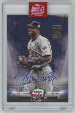 2019 Topps Archives Signature Series Torii Hunter Auto 1/1