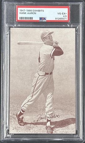 1947-1966 Exhibits Hank Aaron PSA 4.5 VGEX+