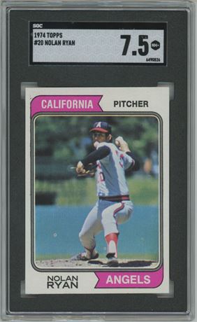 1974 Topps #20 Nolan Ryan SGC 7.5 NM+