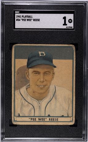 1941 Playball #54 "Pee Wee" Reese SGC 1 POOR