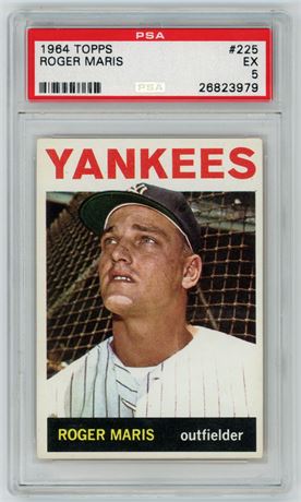 1964 Topps #225 Roger Maris PSA 5 EX