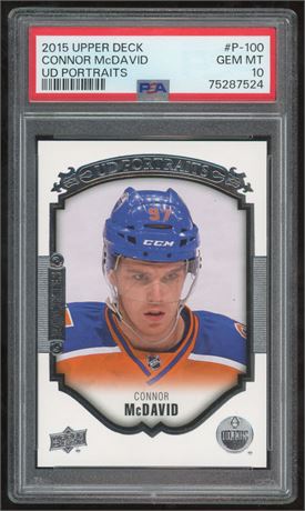 2015 Upper Deck Connor McDavid UD Portraits RC PSA 10 GEM MINT