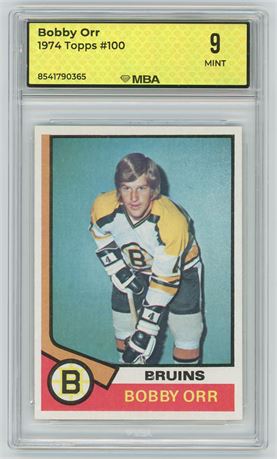 1974 Topps #100 Bobby Orr MBA 9 MINT