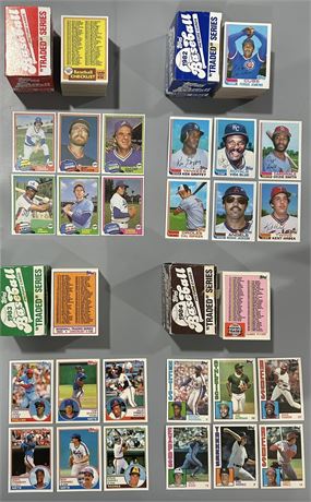 1981-84 Topps Traded Complete/Near Complete Sets (4) w/ Ripken Jr RC (READ)