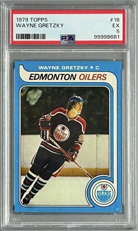1979 Topps #18 Wayne Gretzky RC PSA 5 EX