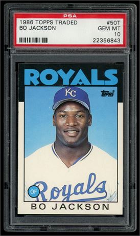 1986 Topps Traded #50T Bo Jackson RC PSA 10