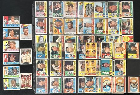 1960 Topps Starter Set (88/572) VG Average w/ 10 HOF
