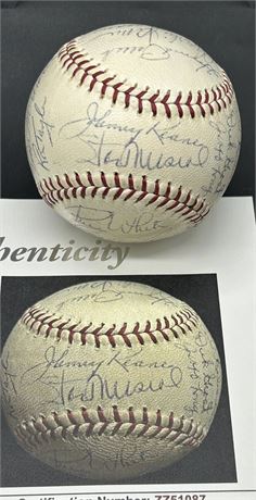 1963 St. Louis Cardinals Team-Signed Official NL Baseball (JSA LOA) READ