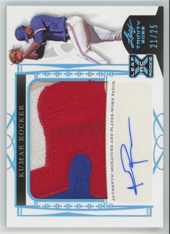 2022 Leaf Trinity Kumar Rocker RC Jumbo Patch Auto 21/25