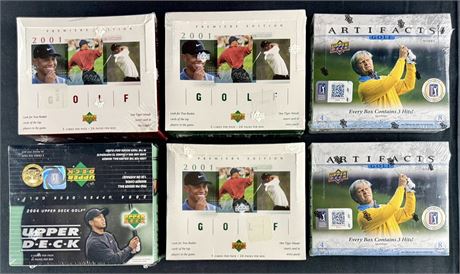 2001-2021 Upper Deck Golf Hobby Box Lox (6) Factory Sealed