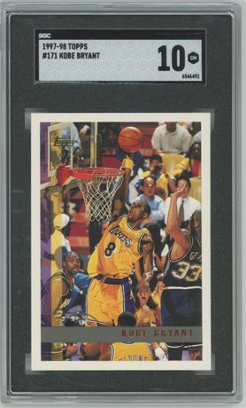 1997-98 Topps #171 Kobe Bryant SGC 10 GEM MINT